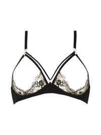 Black Apres Minut Open Wired Bra