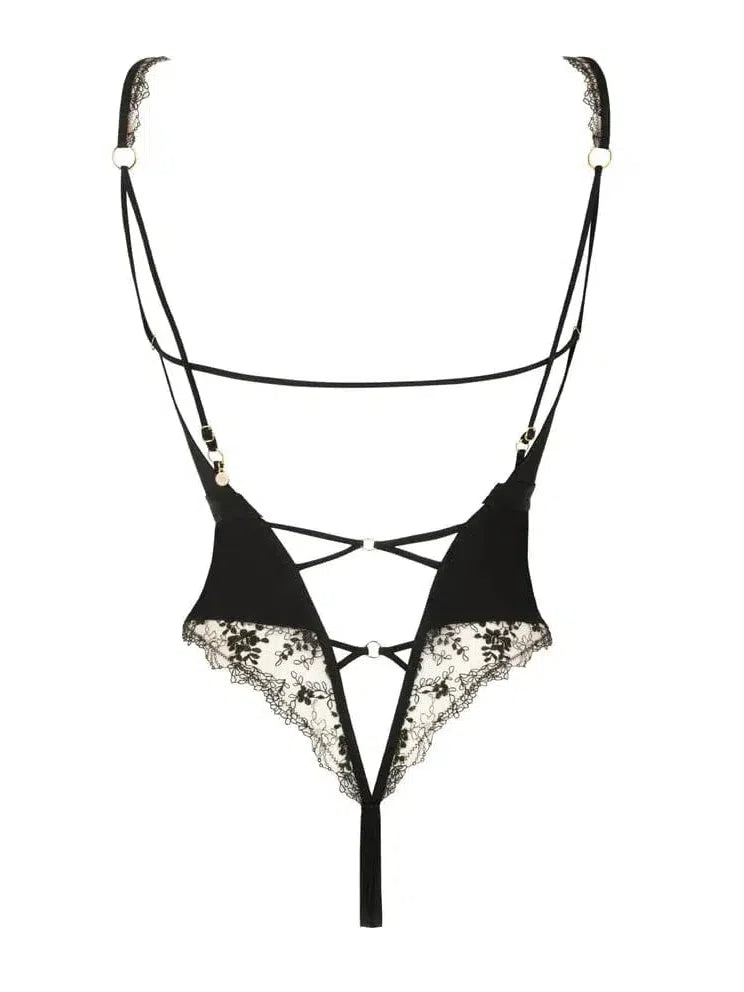 Atelier Amour-Black Apres Minut Bodysuit