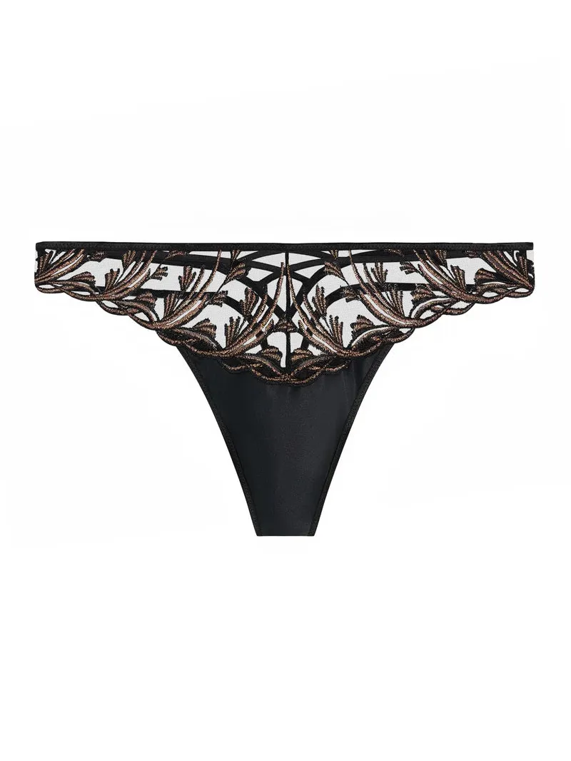 Black Stripes Cosmic Romance Tanga