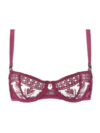 Crimson Red Magnetic Spell Demi Cup Bra