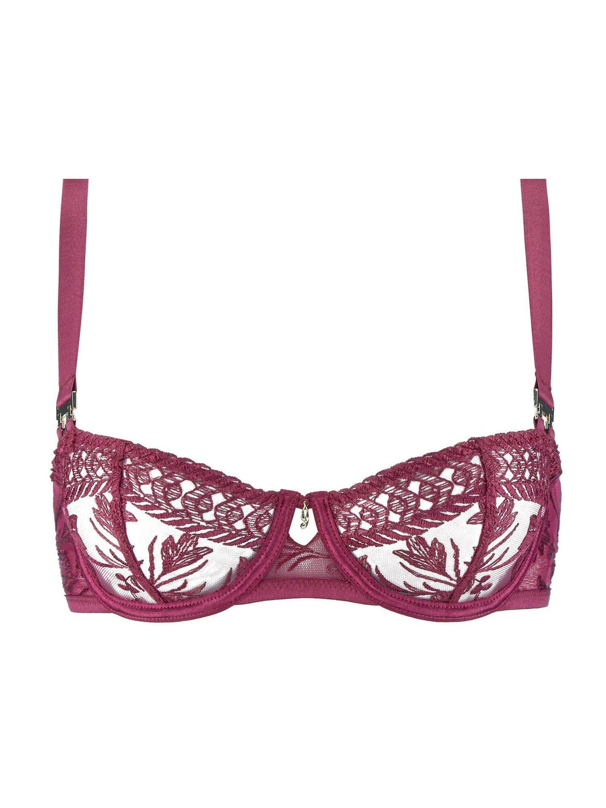 Crimson Red Magnetic Spell Demi Cup Bra