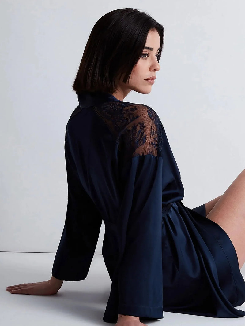 Aubade-Aubade Midnight Whisper Short Kimono Robe