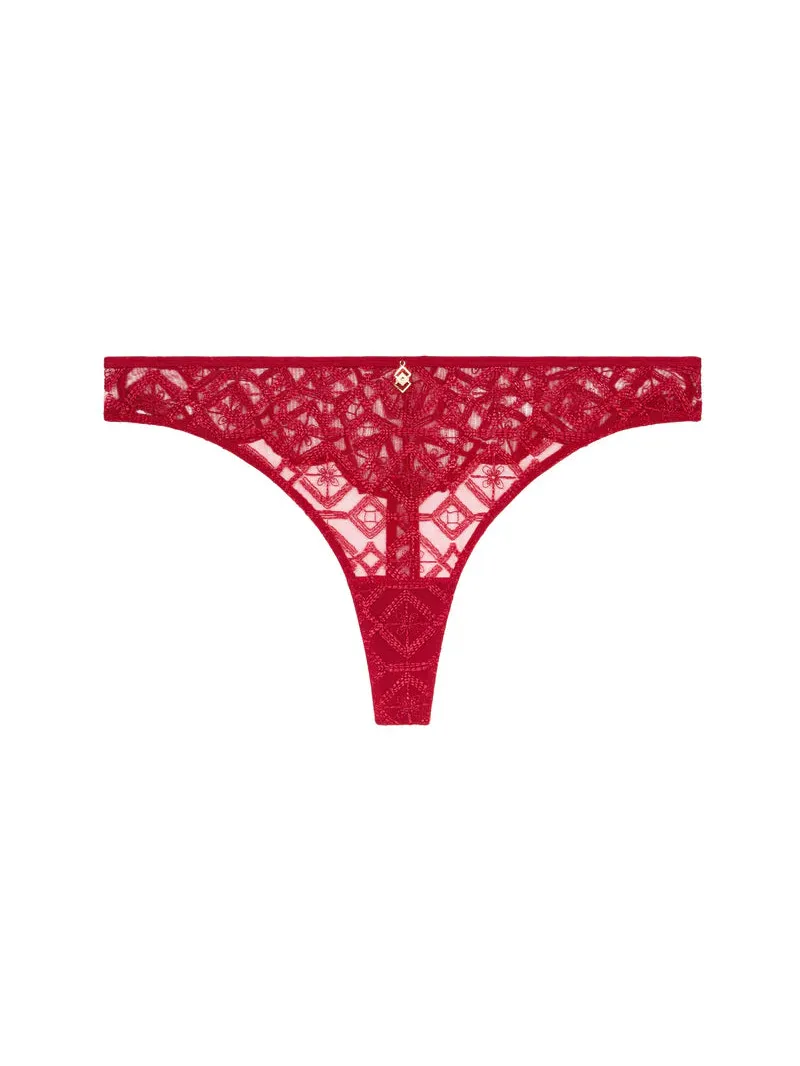 Red Sense of Illusion Tanga