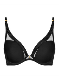 Black Sheer Emotion Underwired Triangle Bra