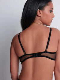 Black Sheer Emotion Underwired Triangle Bra