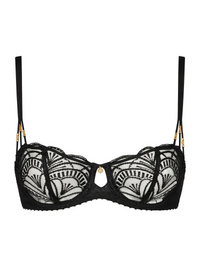 Black Vibes Half Cup Bra