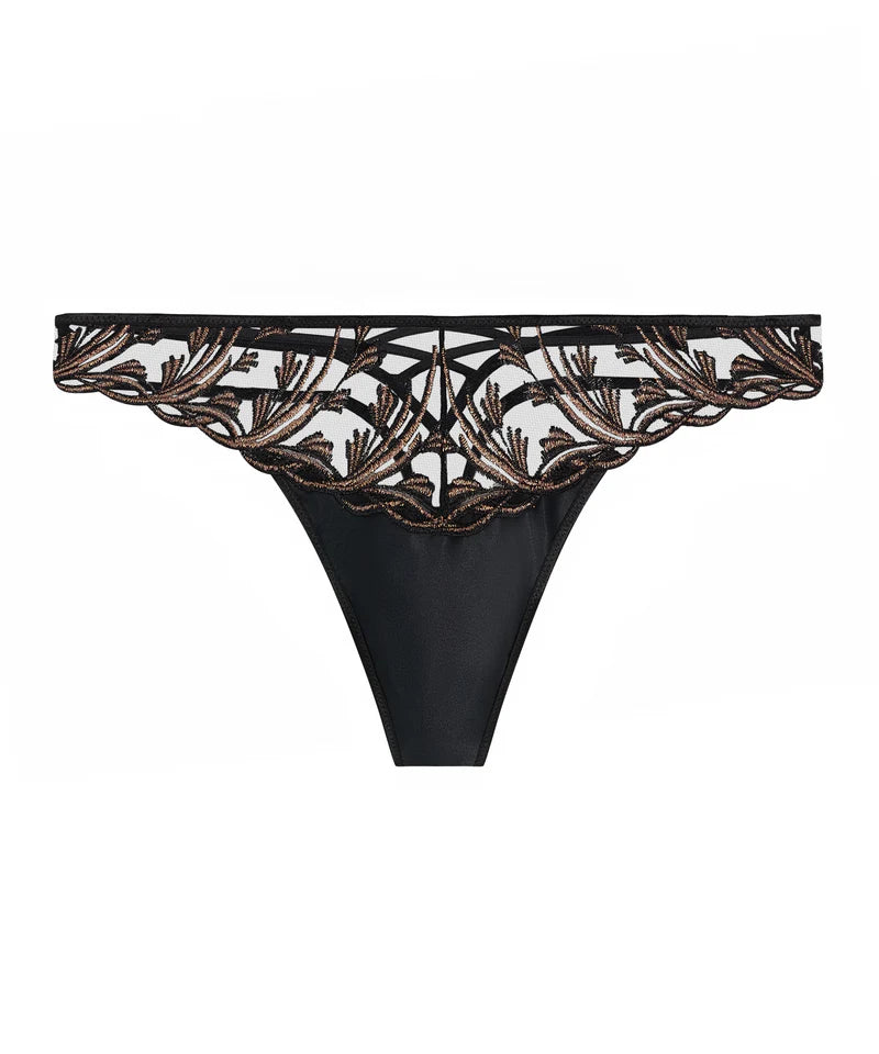 Aubade-Black Stripes Cosmic Romance Tanga