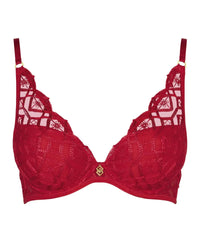 Aubade Red Sense of Illusion Push Up Bra