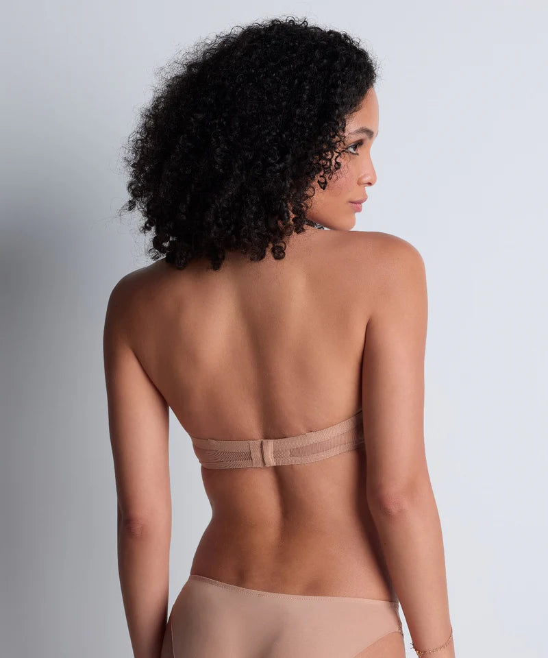 Aubade-Sheer emotion Sand Bandeau Plunge Bra