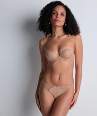 Aubade-Sheer emotion Sand Bandeau Plunge Bra