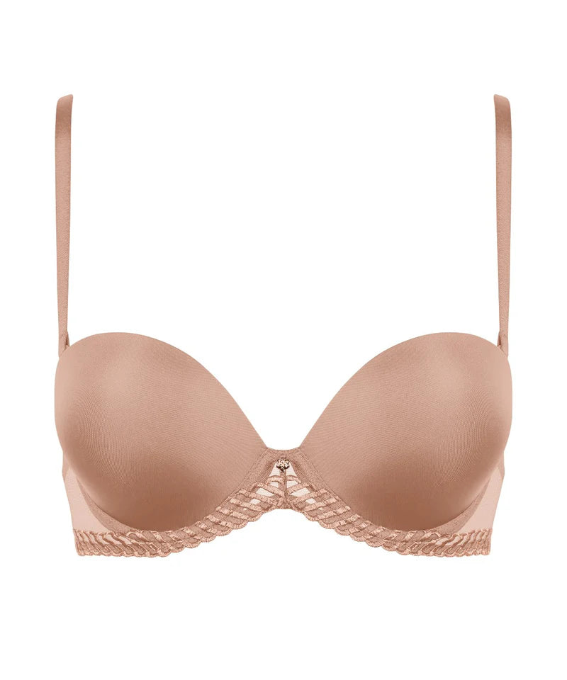 Aubade-Sheer emotion Sand Bandeau Plunge Bra