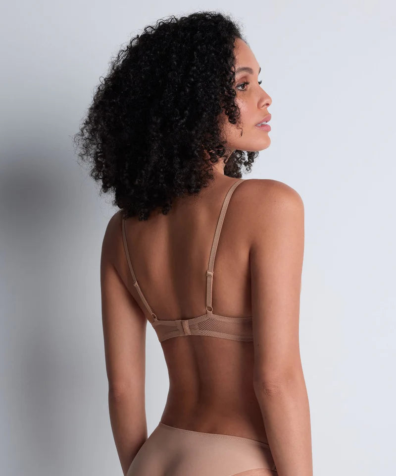 Aubade-Sheer emotion Sand Padded Plunge Bra
