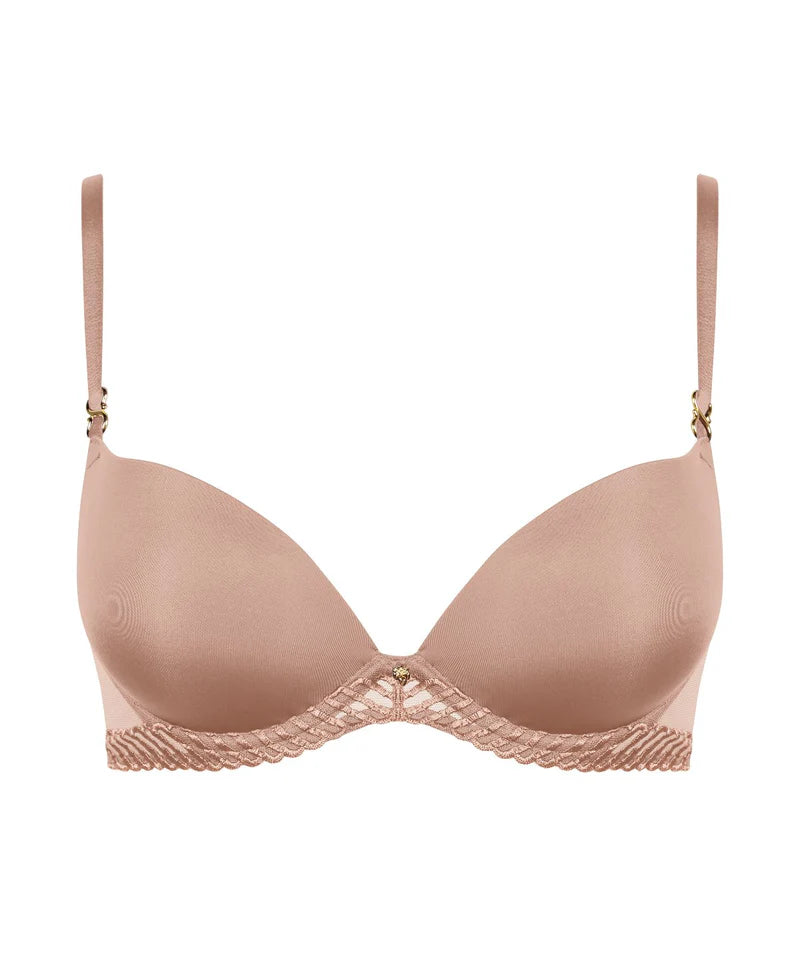 Aubade-Sheer emotion Sand Padded Plunge Bra