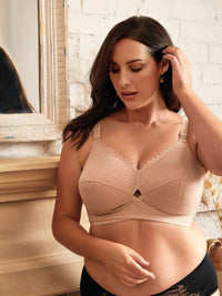 Beige Classic Wireless Soft Cup Support Bra