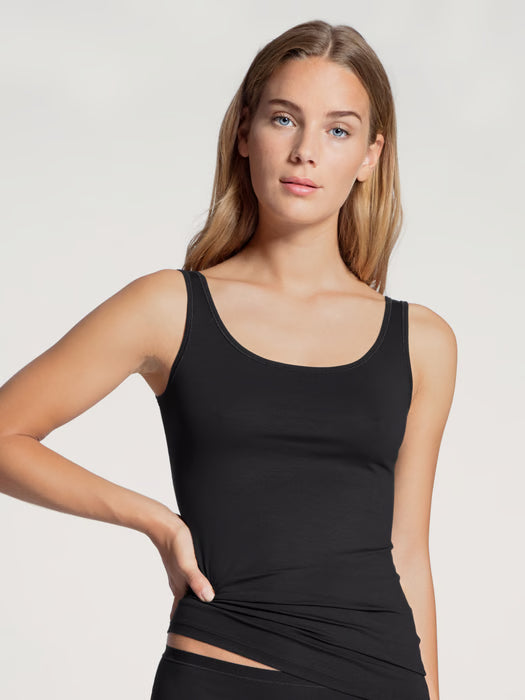 Calida-Black Natural Comfort Tank Top