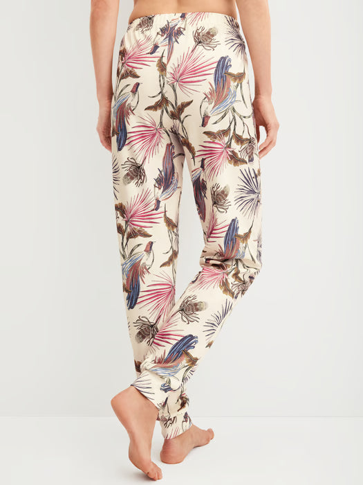 Calida-Charm Cream Pajama Trousers with Cuffs