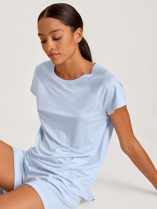Calida-Harmony Blue Deep Cooling Short Sleeve Shirt