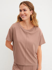 Calida-Timeless Taupe Short Sleeve Shirt