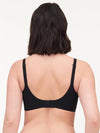 Black Comfort Chic Full Coverage Custom Bra Back