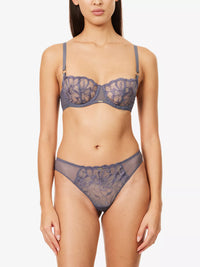 Chantelle-Fancy Fleurs Grey Tanga