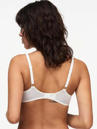 Chantelle Ivory and Gold Fleurs Plunging T-Shirt Bra