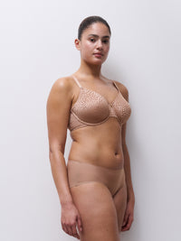Coffee Latte Magique Seamless Unlined Minimizer Bra
