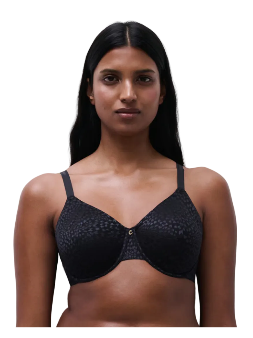 Magique Seamless Unlined Minimizer Bra Black