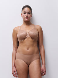 Coffee Latte Magique Seamless Unlined Minimizer Bra