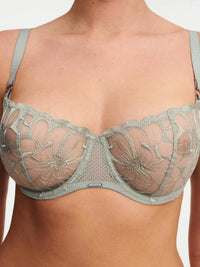 Chantelle Mint Fleurs Demi Bra