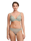 Chantelle Mint Fleurs Plunge T-Shirt Bra