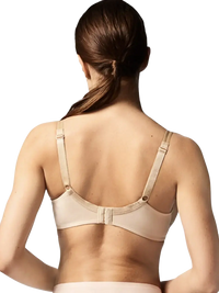 Back of Chantelle Nude Basic Invisible Memory Foam Bra