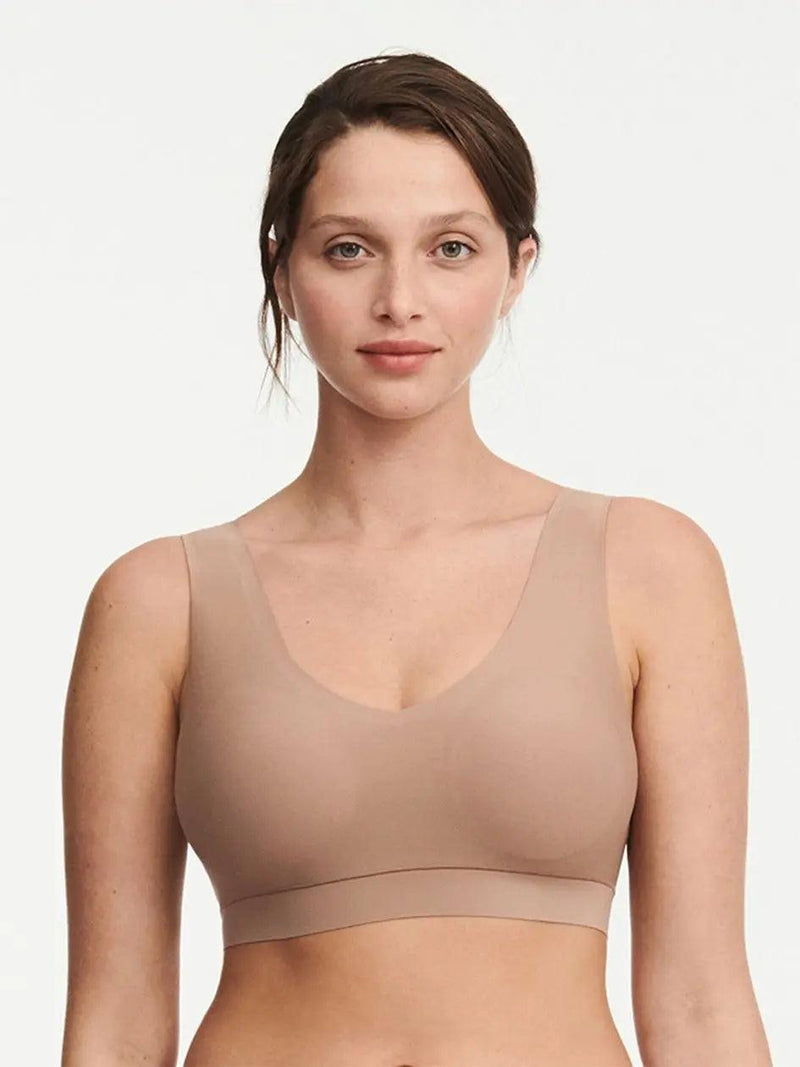 Chantelle SoftStretch V-Neck Bra - Cofee Latte