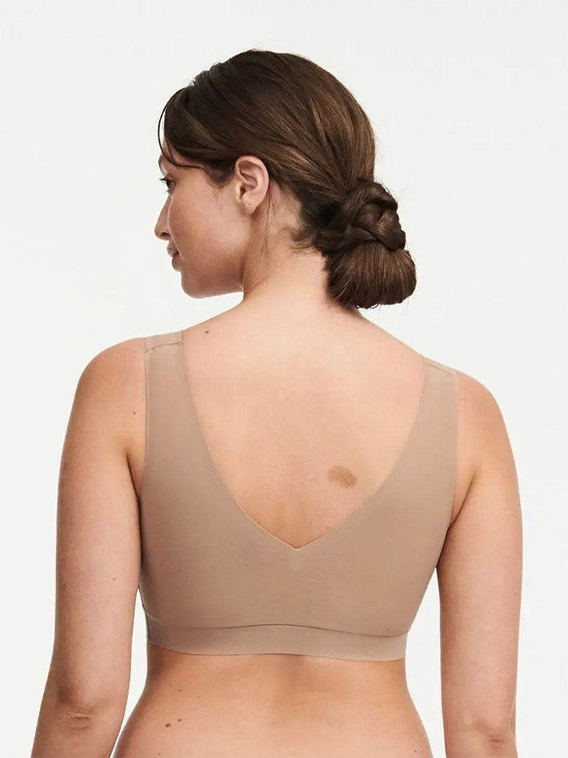 Chantelle SoftStretch V-Neck Bra - Coffee Latte