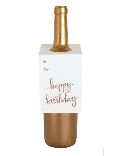 Chez Gagne-HAPPY BIRTHDAY SCRIPT WINE & SPIRIT TAG