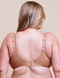 Curvy Kate Smoothie Spacer Moulded T-Shirt Plunge Bra in Latte – back view