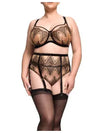 Dita Von Teese-Black Fortunia High Cut Brief