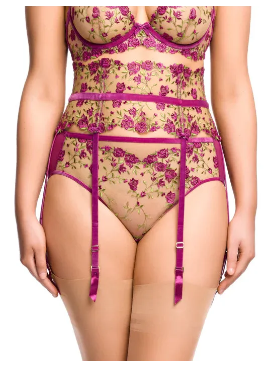 Dita Von Teese-Pinot Noir Rosewyn Suspender