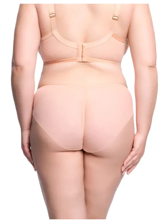 Dita Von Teese-Vintage Peach Fortunia Hi-Cut Brief