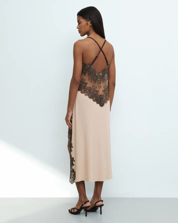 Effetto Lingerie-Almond Milk Night Bloom Nightgown