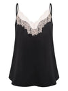 Effetto Lingerie-Black and Beige Lace Cami Short Set