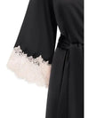 Effetto Lingerie-Black Effetto Satin Robe