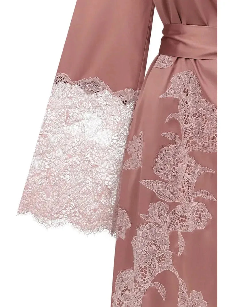 Wood Rose Effetto Satin Robe