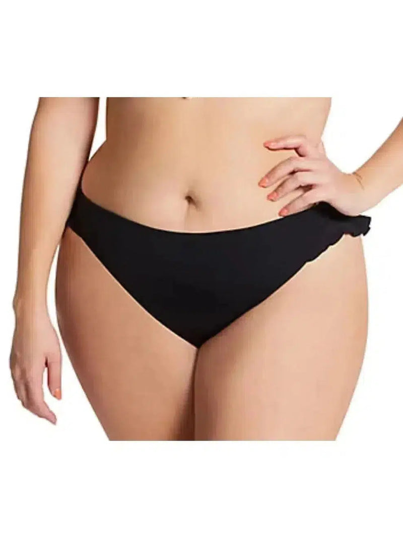 Blk Plain Sailing High Leg Brief