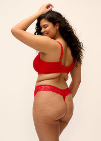 Elomi Brianna Plunge Bra EL8080HAD in Haute Red – product view 5