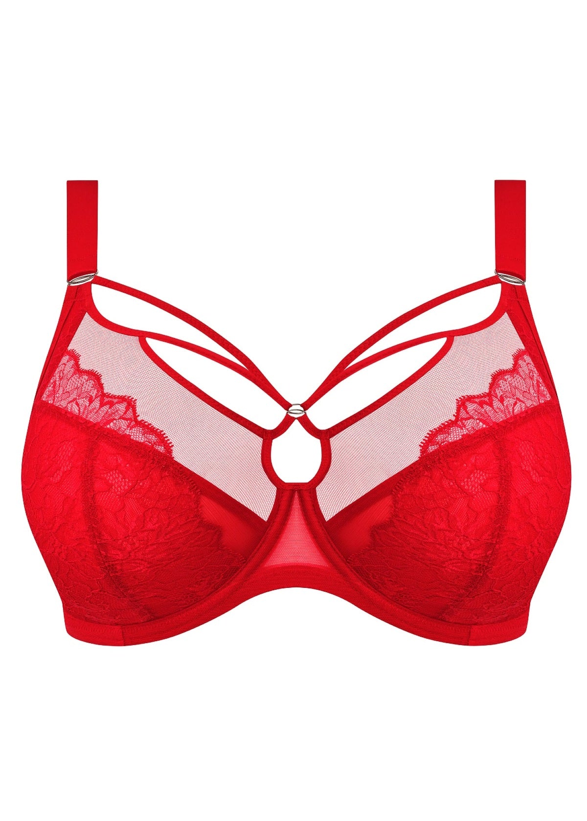 Elomi Brianna Plunge Bra EL8080HAD in Haute Red – product view 6