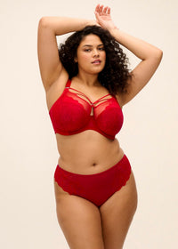 Elomi Brianna Thong in Haute Red – product view 3