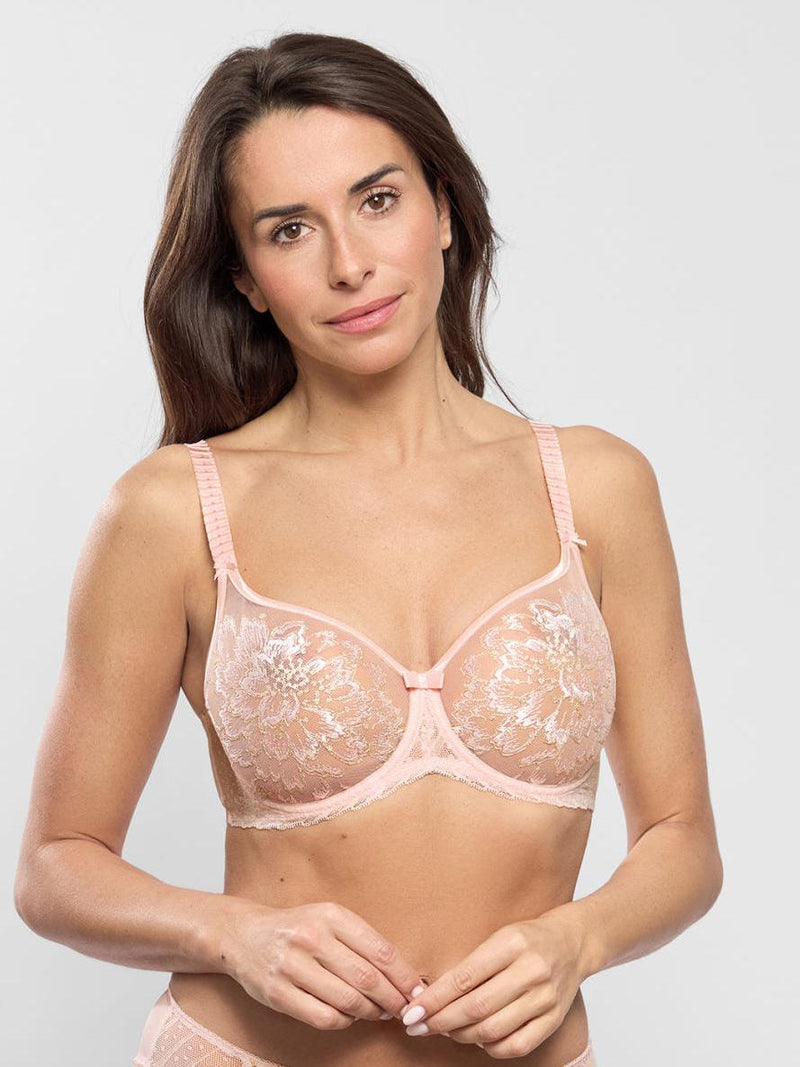AMOUR Floral Underwired Invisible Bra