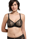 Empreinte Black Cassiopee Seamless Embroidered Full Cup Bra