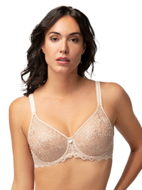 Empreinte-Empreinte Creamy Beige Cassiopee Seamless Embroidered Full Cup Bra