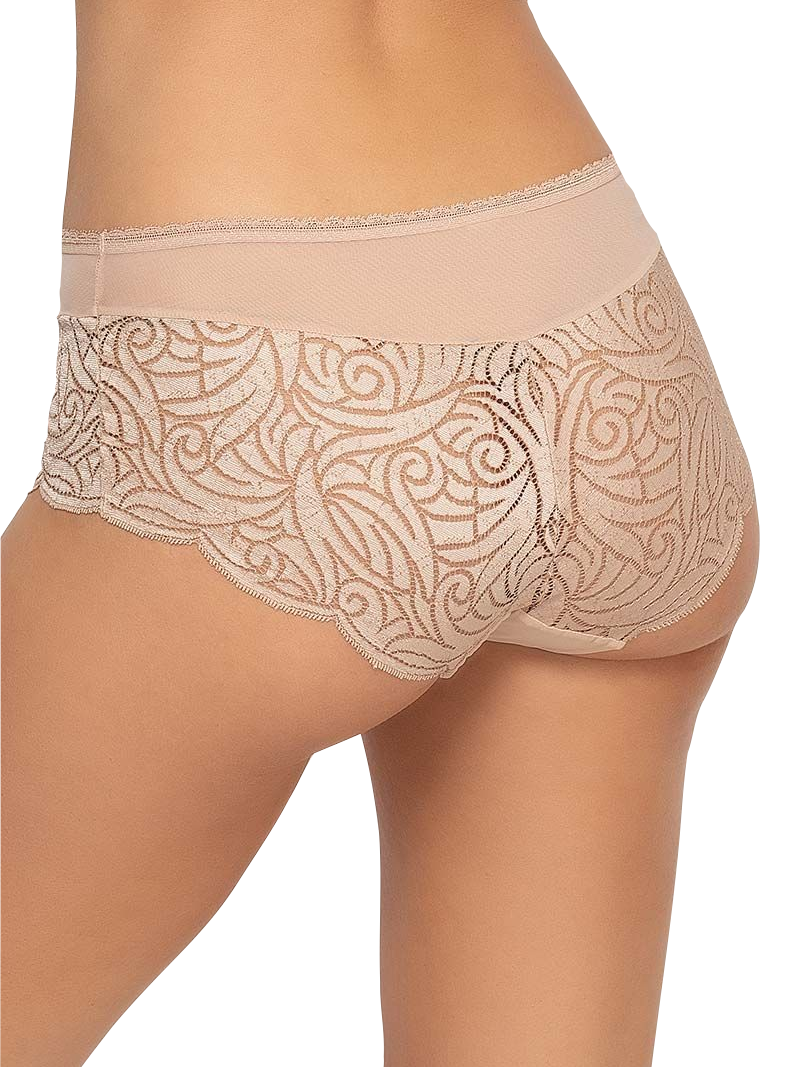 Back of Empreinte Verity shorty in caramel color